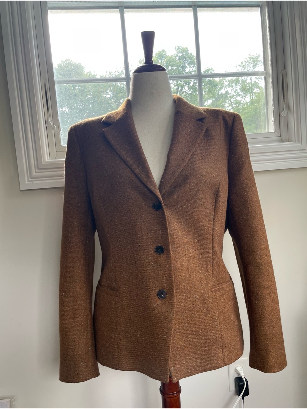 Lafayette 148 New York Loro Piana Women's Baby Camel Hair Tweed Blazer